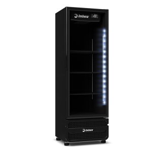 Cervejeira Porta Vidro Full Black 454L Imbera 220v