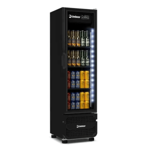 Cervejeira Porta Vidro Full Black 230L Imbera 220v