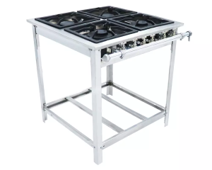 Fogão Extra Inox 4 Queimadores 2 Bocas Duplas  Venâncio
