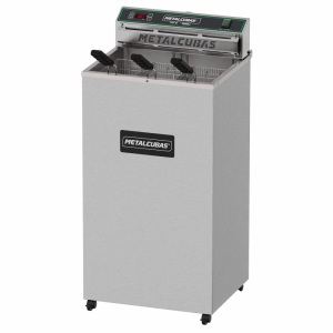 Fritadeira Elétrica De Piso 8000W 18L Óleo Zona Fria Metalcubas 220v